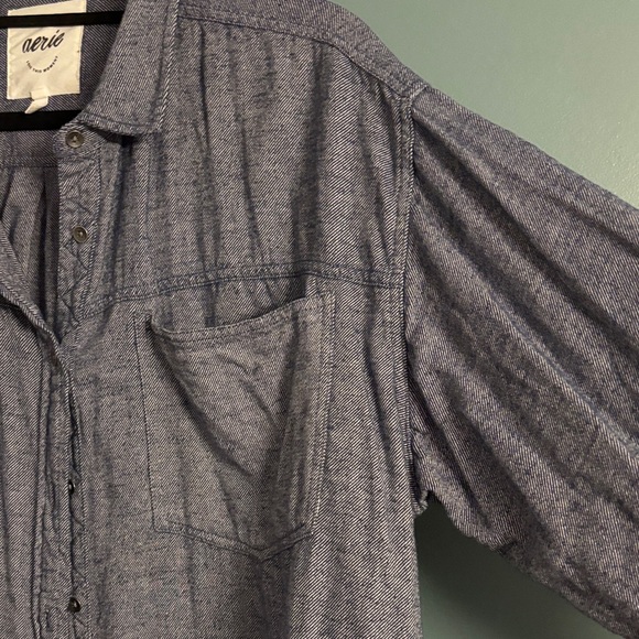 Size Large Aerie Flannel Boyfriend Shirt - Picture 2 of 5